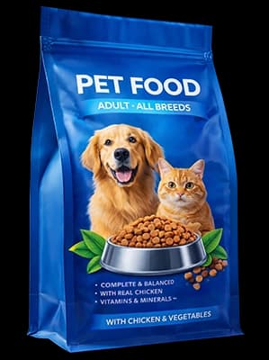 Flexible packaging for pet care